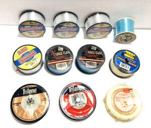 VTG NOS (Lot of 10) NEW Lot Fishing Line Spools Eagle Claw OmniFlex Trilene READ